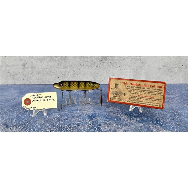 Heddon Flap Tail Wood Fishing Lure Plug
