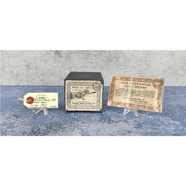 Talbot Model 53 Fishing Reel Box