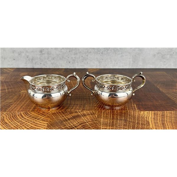 Gorham Sterling Silver Creamer and Sugar