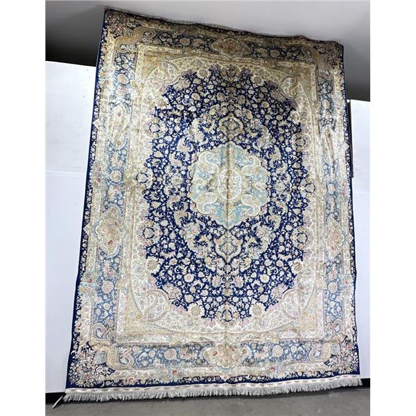 Large Chinese Silk Oriental Persian Rug