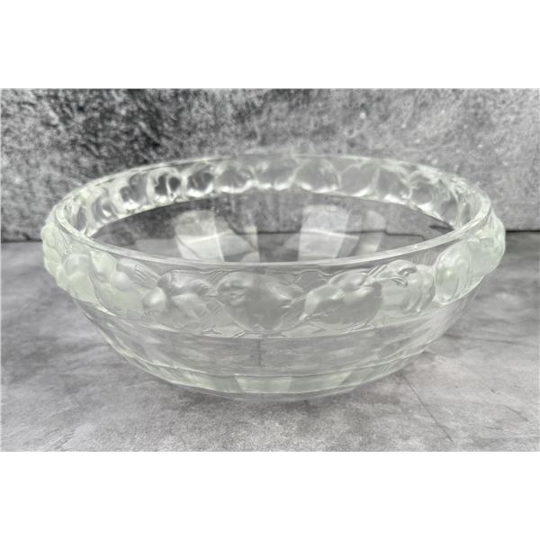 Lalique France Mesanges Crytal Bowl