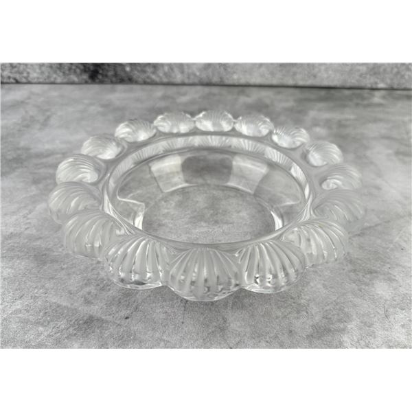 Lalique France Pornic Shell Crystal Bowl