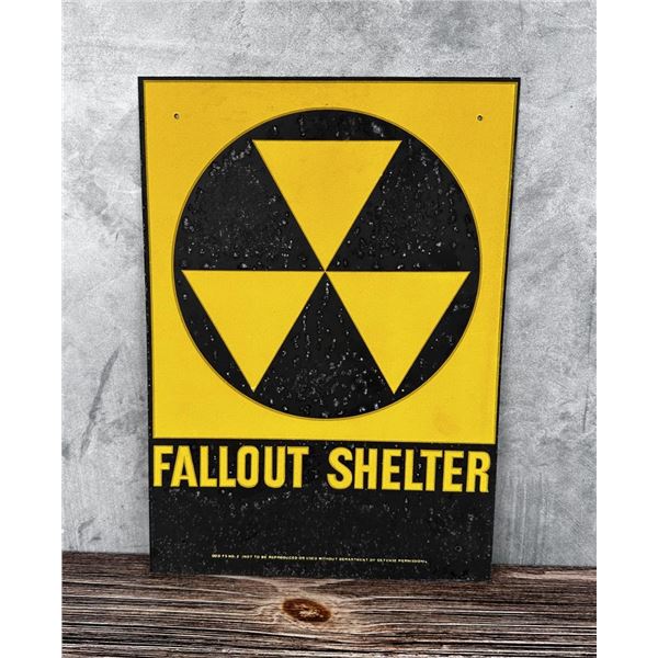 US Department of Defense Fallout Shelter Sign
