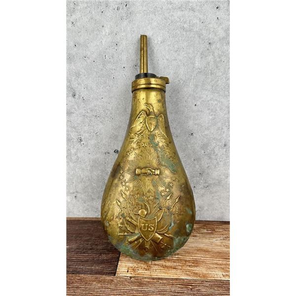 Brass Peace Powder Flask