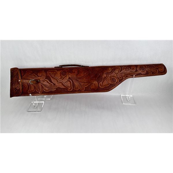 Tooled Leather Rifle Scabbard Case
