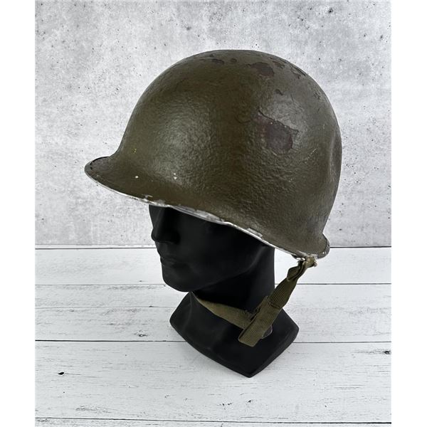 WW2 Front Seam M1 US Army Helmet Named