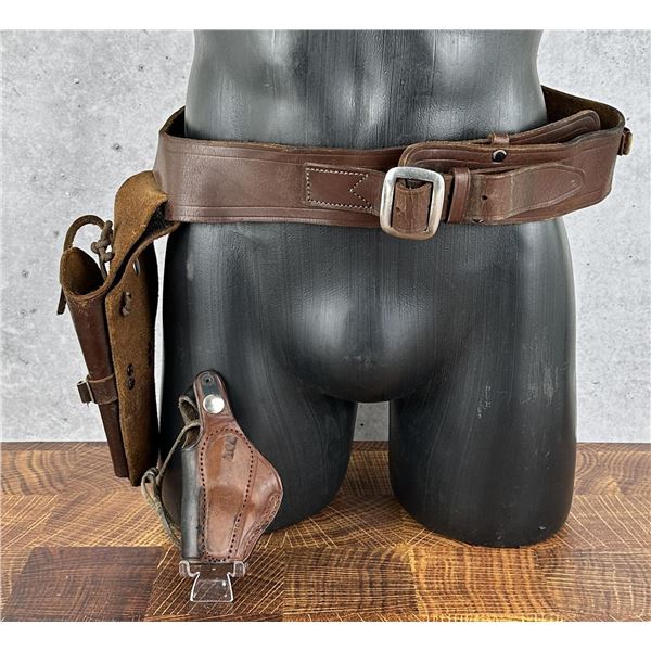 Leather Gun Belt Made In Thailand