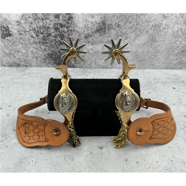 North & Judd Bronze Horse Head Cowboy Spurs