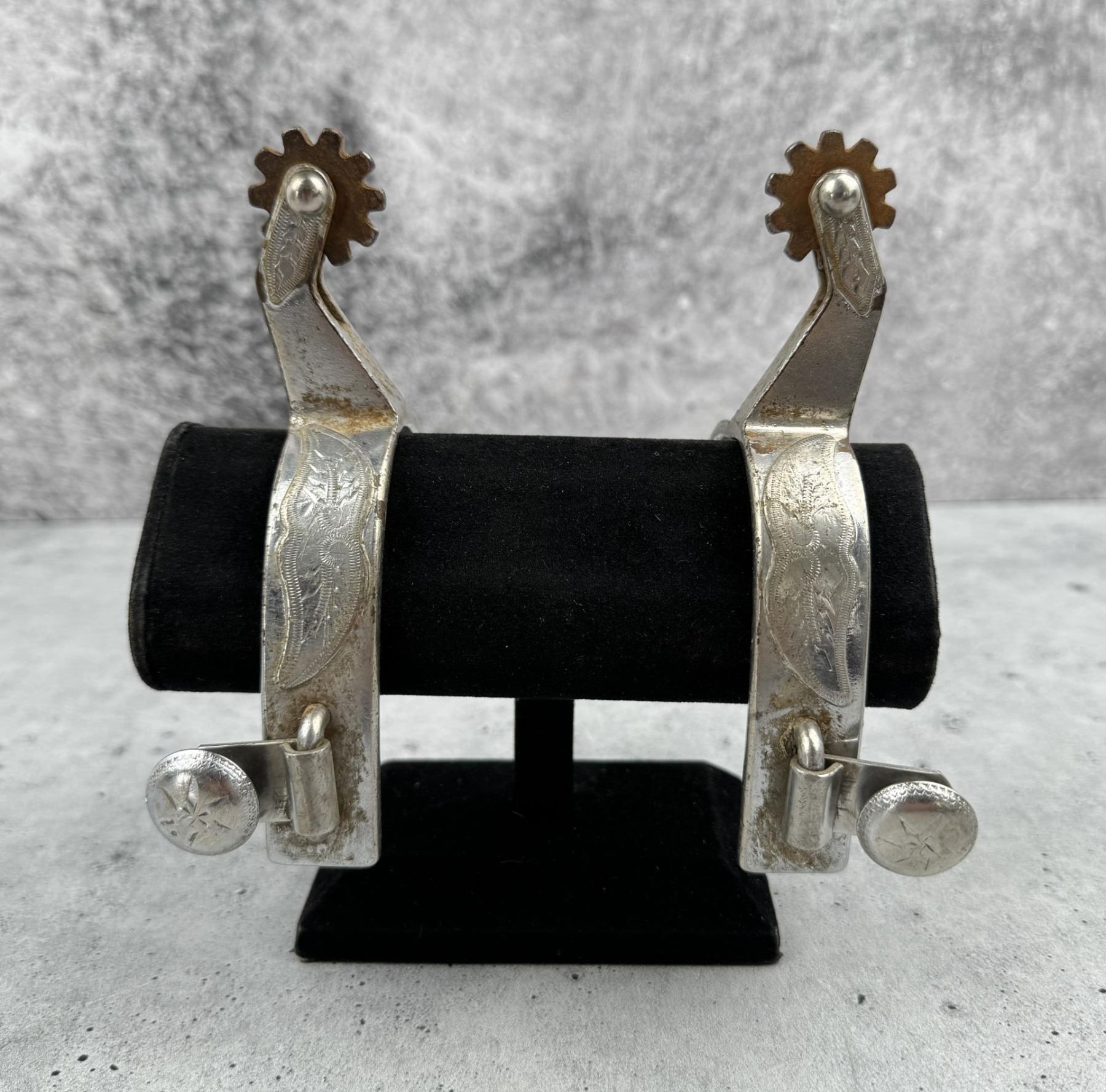 Used aluminum horse bit 5 in ported mouth Renalde engraved Used aluminum horse bit 5 in ported mouth Renalde engraved