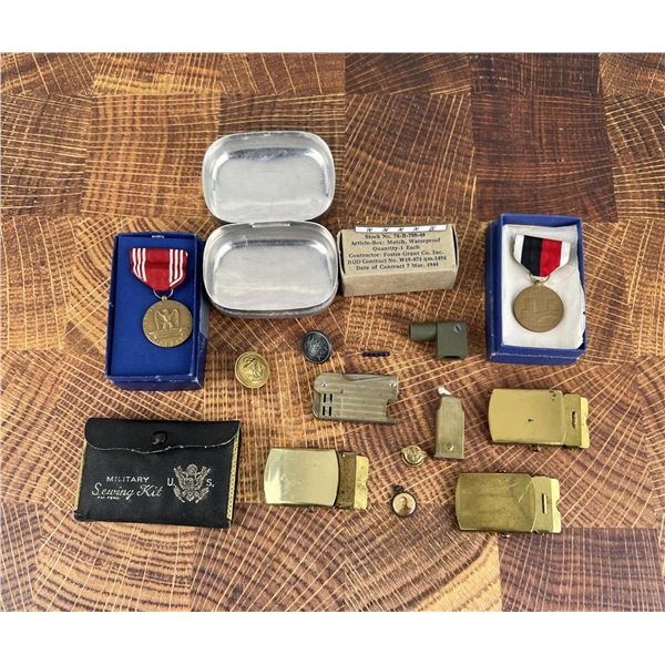 Collection of WW2 Medals and Items