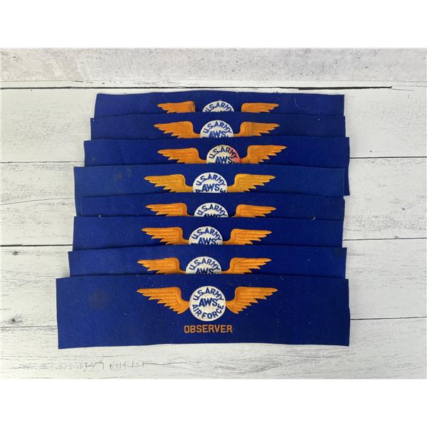 WW2 US Army Air Force AWS Armbands Observer