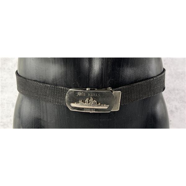 USS Mahan DDG-42 Navy Belt and Buckle