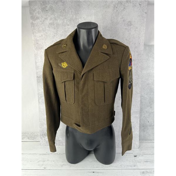 WW2 US 1st Army 3rd Armored Division Ike Jacket