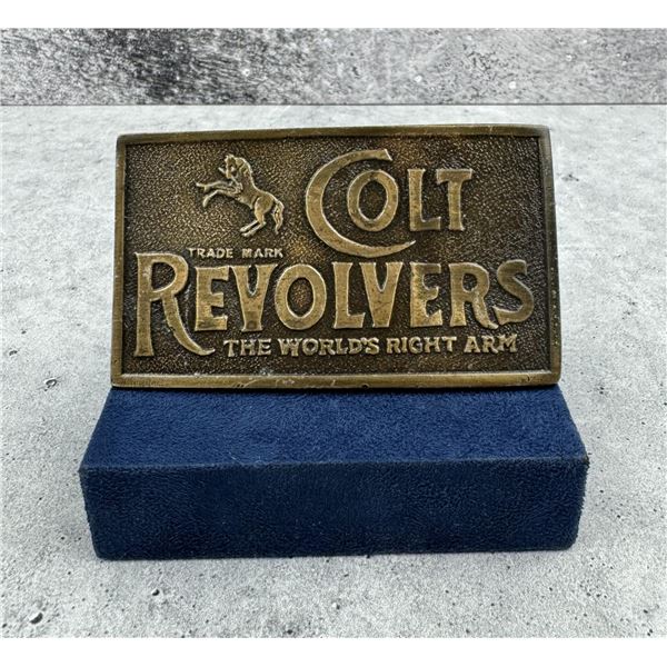 Colt Revolvers Brass Belt Buckle USA Made