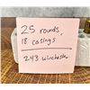Image 9 : 25 Rounds of .243 Win Rifle Ammo