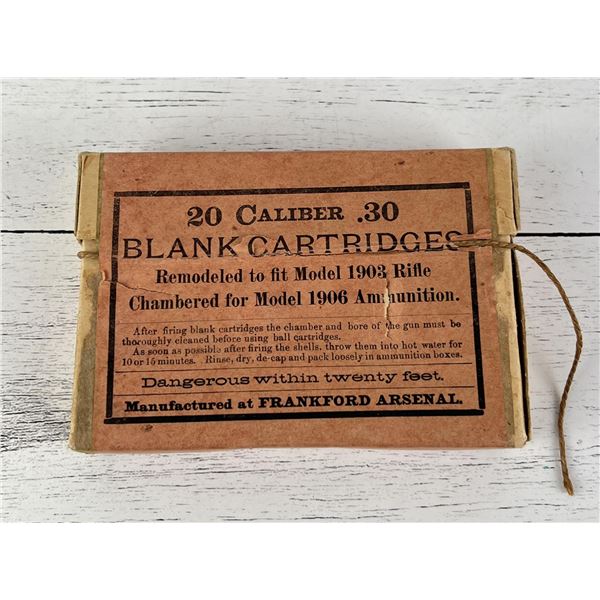 Springfield 1903 Frankford Arsenal .30 Blank Ammo