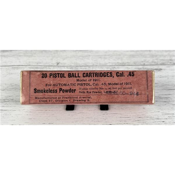WWI WW1 Colt 1911 .45 Pistol Ammo