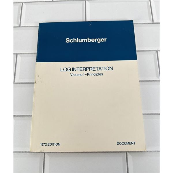 Log Interpretation Volume I Principles