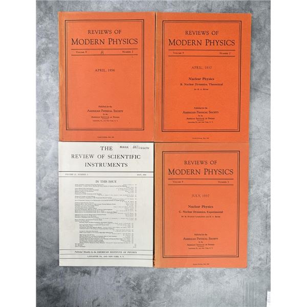 Reviews of Modern Physics