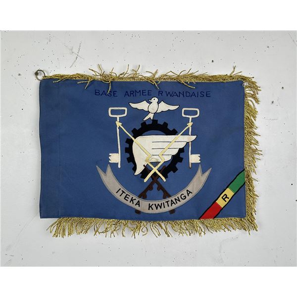 Rwanda Africa Army Base Military Flag