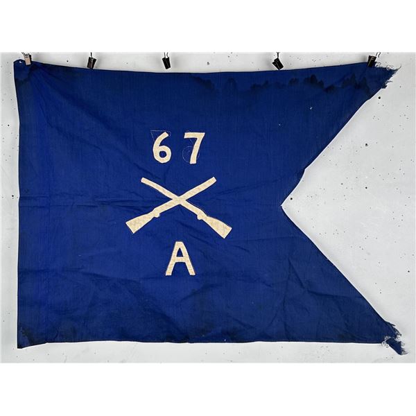 WWI WW1 67th Infantry Guidon Flag