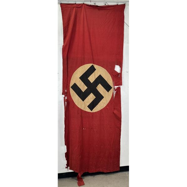 WW2 German NSDAP Battle Worn Banner Flag