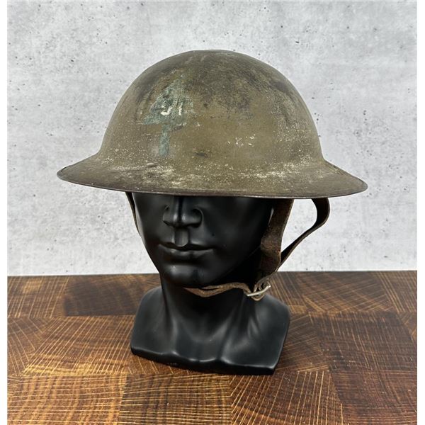 WWI WW1 91st Division Painted Doughboy Helmet