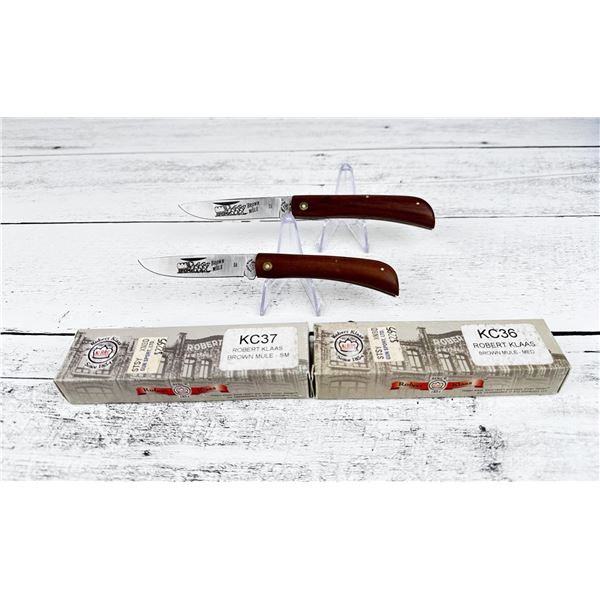 Robert Klaas Brown Mule Pocket Knives