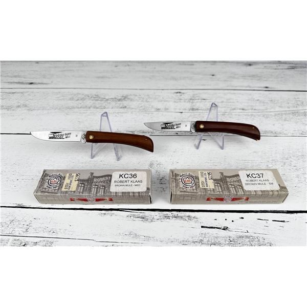 Robert Klaas Brown Mule Pocket Knives