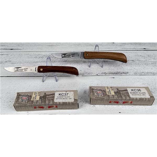 Robert Klaas Brown Mule Pocket Knives