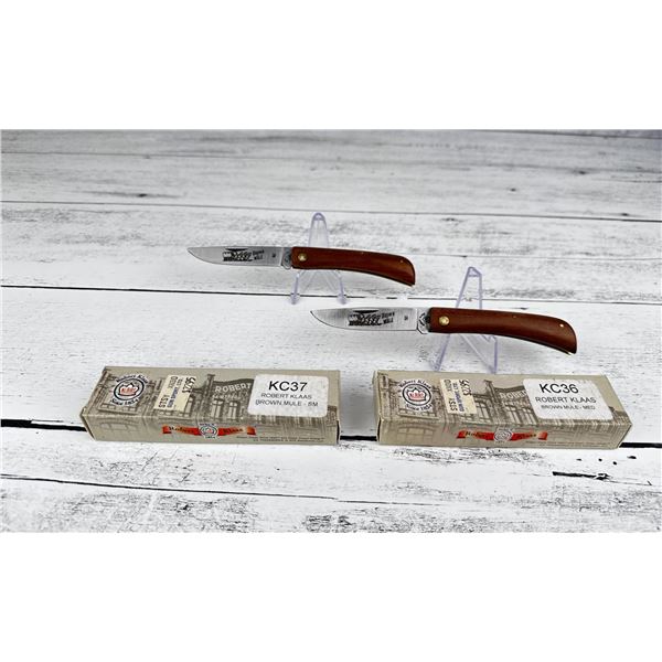 Robert Klaas Brown Mule Pocket Knives
