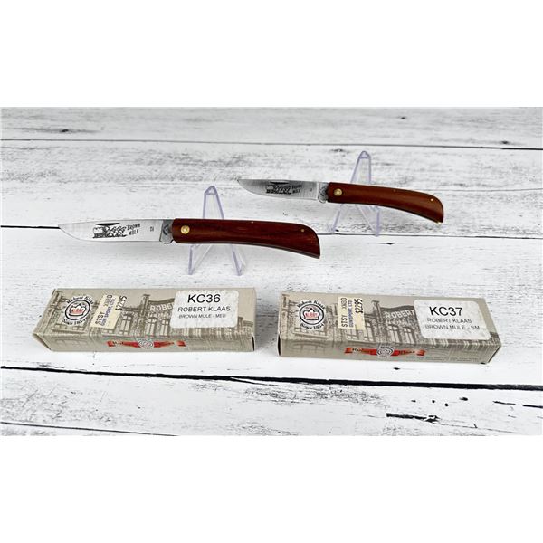 Robert Klaas Brown Mule Pocket Knives