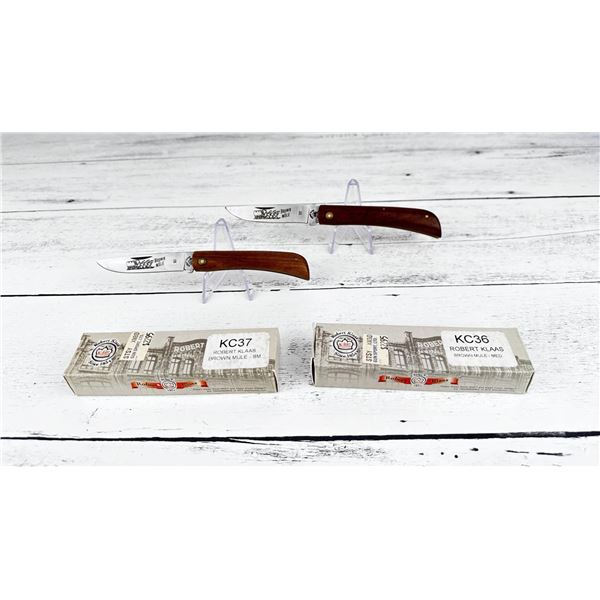 Robert Klaas Brown Mule Pocket Knives