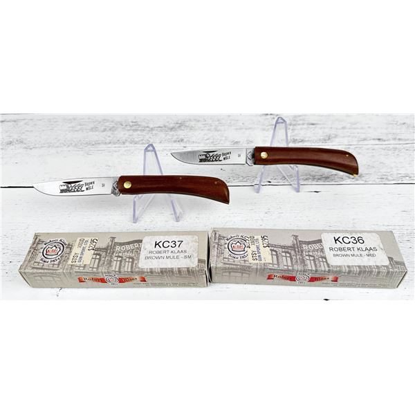 Robert Klaas Brown Mule Pocket Knives