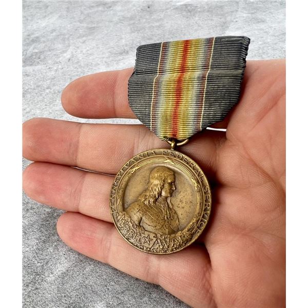 WWI WW1 Pennsylvania Federal Service Medal