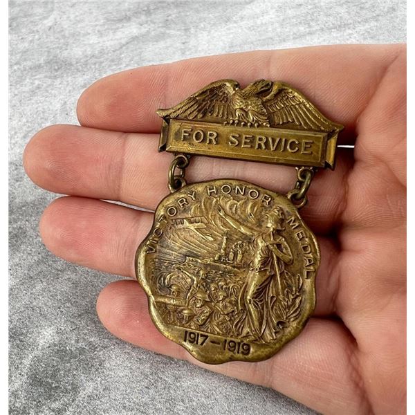 Canton Ohio WWI WW1 Medal Named