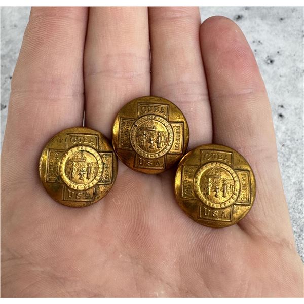 Spanish American War Veterans Buttons