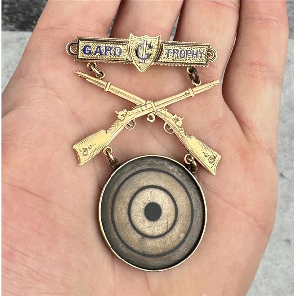 14k Gold and Sterling Gard Sharpshooter Medal