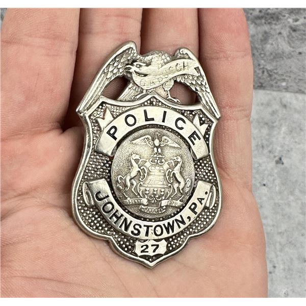 Antique Johnstown Pennsylvania Police Badge