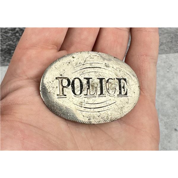 1880s Antique Oval Police Badge