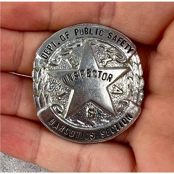 Texas Narcotics Section Inspector Badge