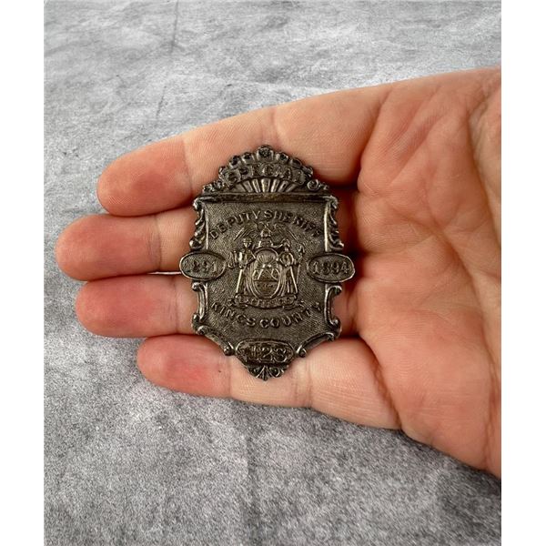 Antique Kings County New York Sheriff Badge