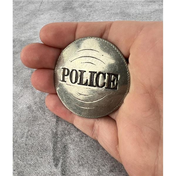 Antique Round Police Badge