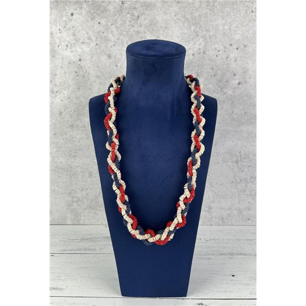WW2 Patriotic Braided Shell Lei Sweetheart