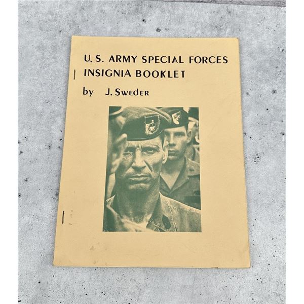 US Army Special Forces Insignia Booklet