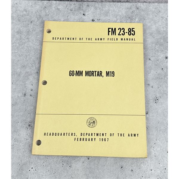 FM-23-85 60MM Mortar M19