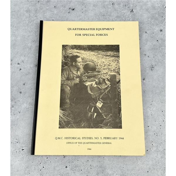 Quartermaster Equipment For Special Forces Reprint