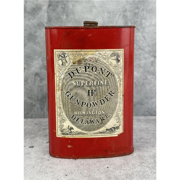 Antique Dupont HF Gunpowder Tin