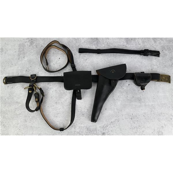 Civil War Reenactors Leather Pistol Belt