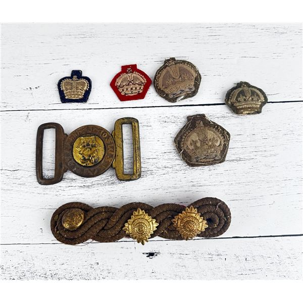 British Army Victorian Buckle And Badges